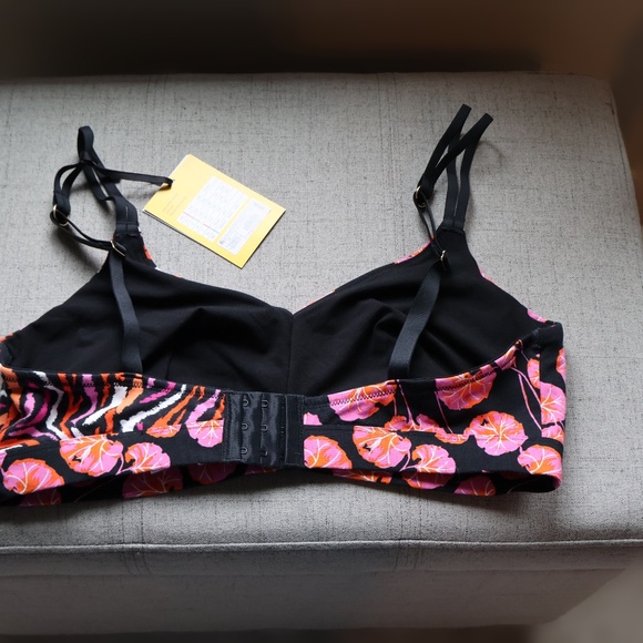Diane Von Furstenberg DVF for Target Mixed Print Bralette Womens XXL Pink ORANGE - Picture 2 of 4